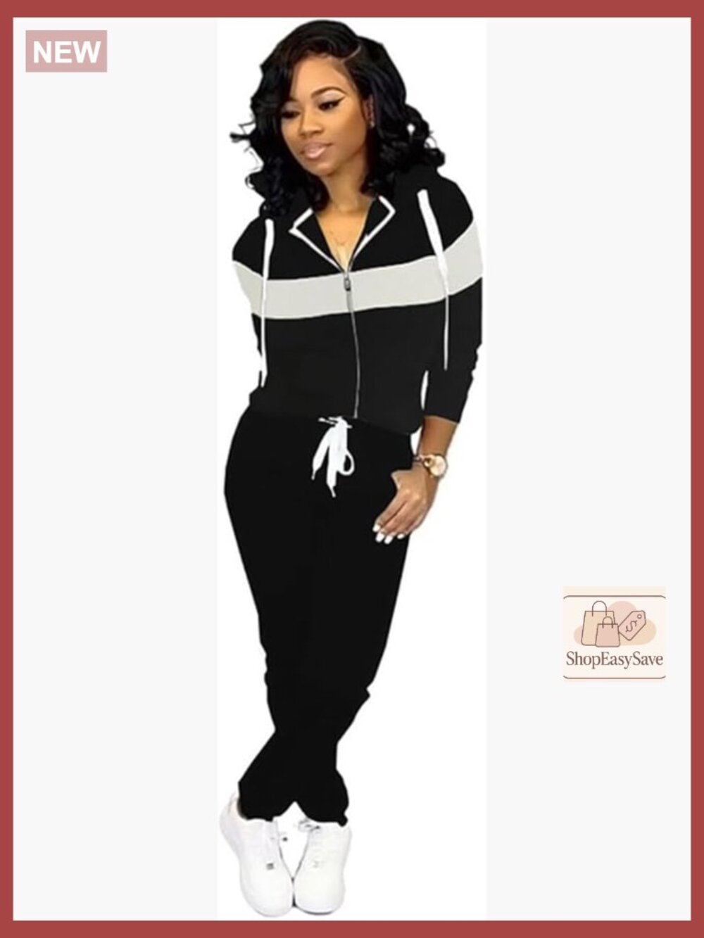 Jogging Suits for Women 2 Piece Casual Track Sets Long Sleeve Zip Hoodie